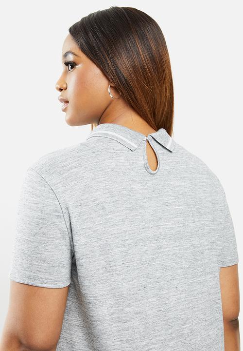 POLO - Plus Bella short sleeve stretch golfer dress - grey 