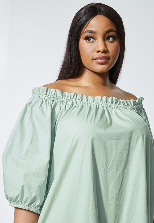 Superbalist - Off the shoulder maxi dress - green