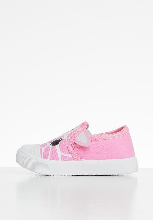 Pop Candy - Girls giraffe slip on - pink