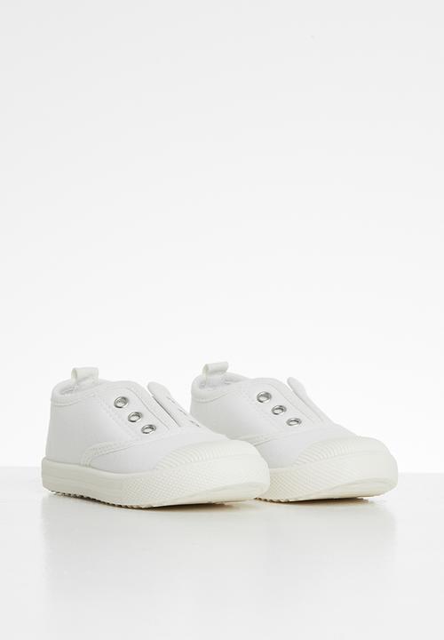 Pop Candy - Boys laceless sneaker - white