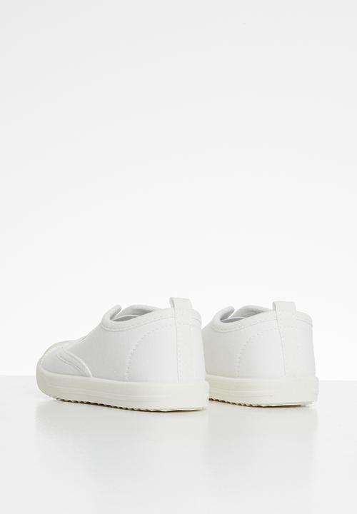 Pop Candy - Boys laceless sneaker - white