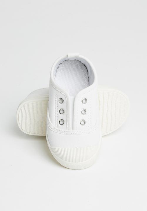 Pop Candy - Boys laceless sneaker - white