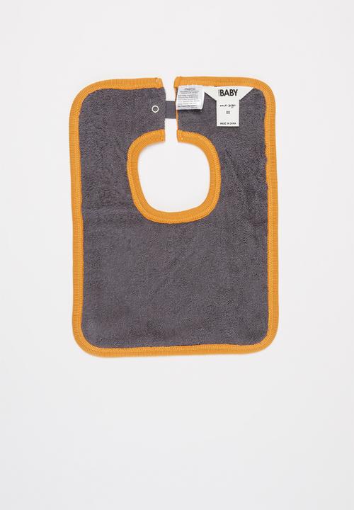 Cotton On - 3 Pack darcey square bib - red & orange 