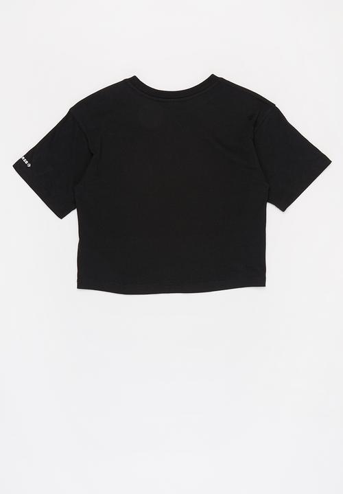 Converse - Cnvg faux sequin chuck boxy tee - black