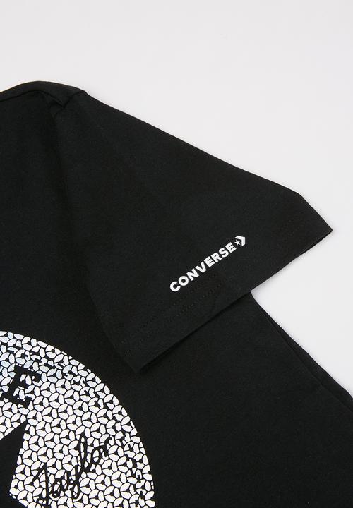 Converse - Cnvg faux sequin chuck boxy tee - black