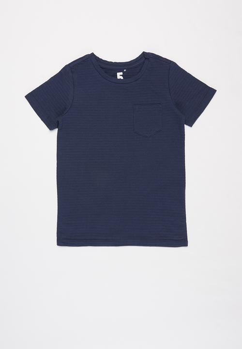 Cotton On - Louis short sleeve texture tee multipack - red & navy 