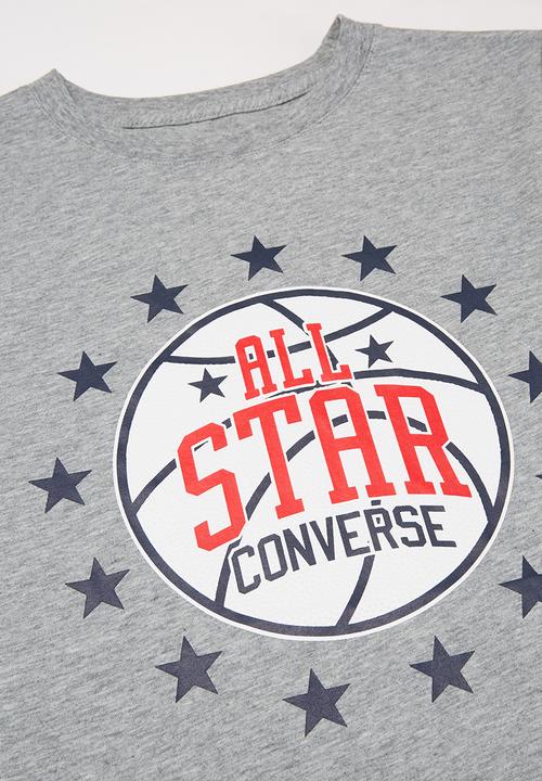 Converse - All star court t-shirt - dk grey heather