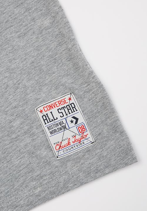 Converse - All star court t-shirt - dk grey heather