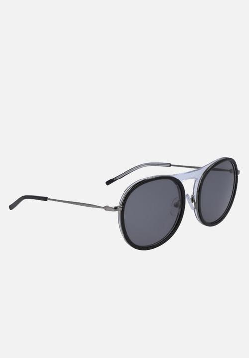 DUN-DKNY Sun - Round sunglasses - black & crystal