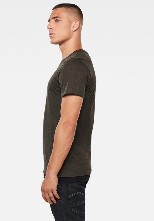 G-STAR - Base-s r t short sleeve - asfalt heather