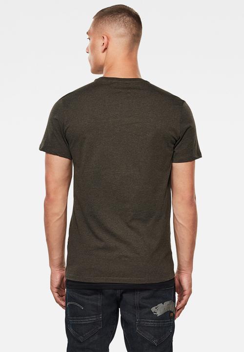 G-STAR - Base-s r t short sleeve - asfalt heather