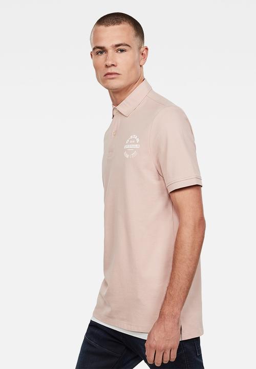 G-STAR - Memula originals gr short sleeve polo - pink 