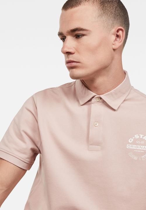 G-STAR - Memula originals gr short sleeve polo - pink 
