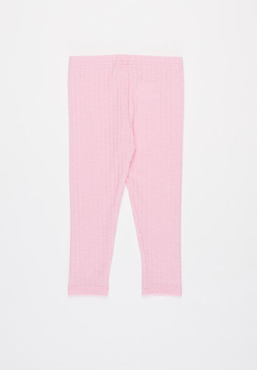 Cotton On - Huggie tights multipack - pink & sage 