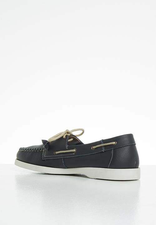 Grasshoppers - Timbego boat leather - natan navy
