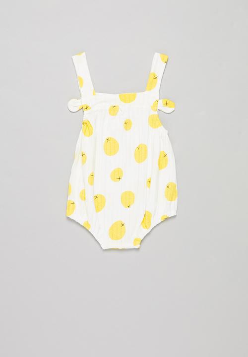 lemon baby sleepsuits