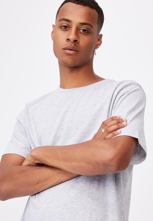 Cotton On - Essential crew tee - grey marle