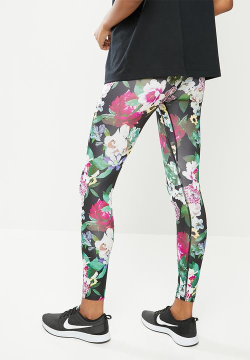 Nike - One 7/8 tights femme - black/metallic silver