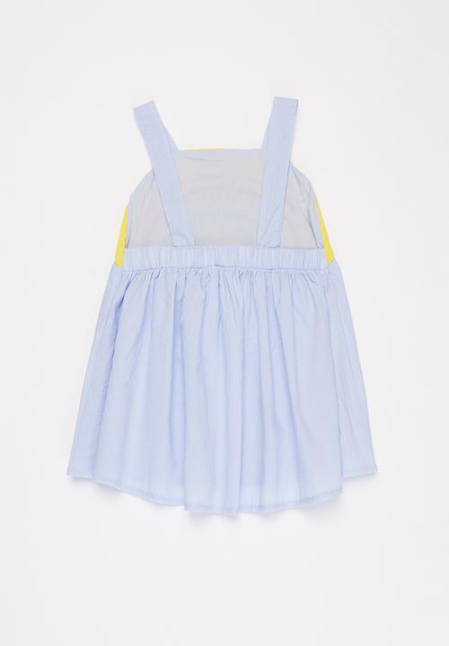 Pop Candy - Girls rainbow dress - blue