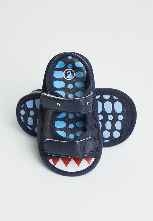 navy baby sandals