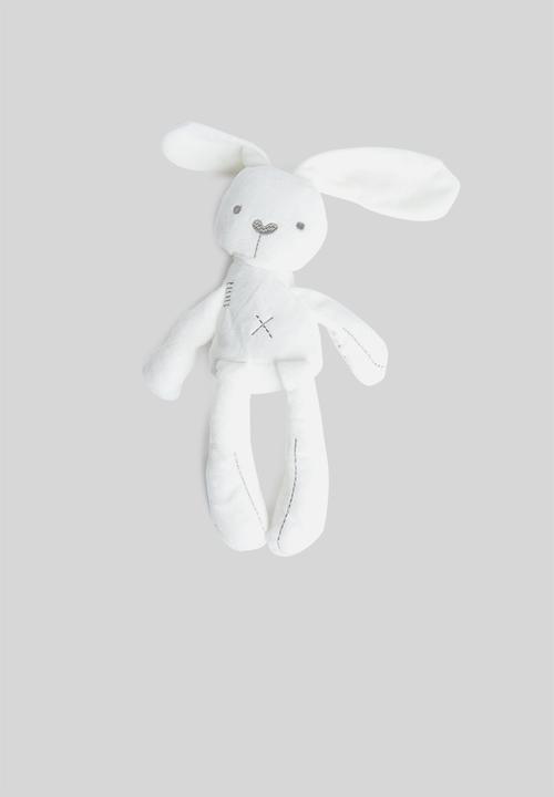 Pop Candy - Baby bunny soft toy - white