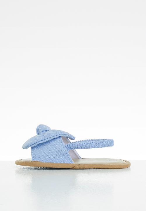 Pop Candy - Girls bow elastic sandal - blue