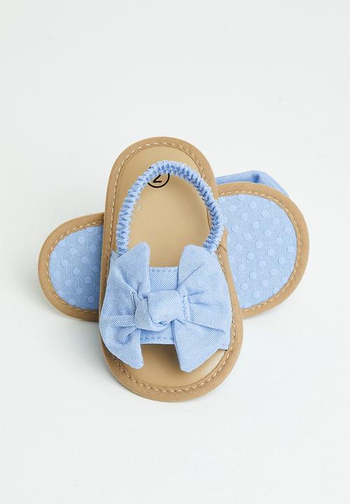 Pop Candy - Girls bow elastic sandal - blue