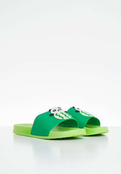 Pop Candy - Boys panda slides - green
