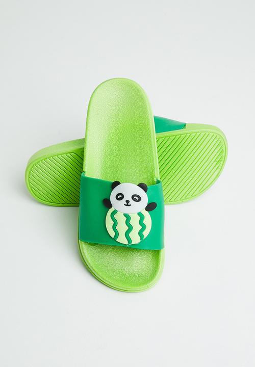 Pop Candy - Boys panda slides - green