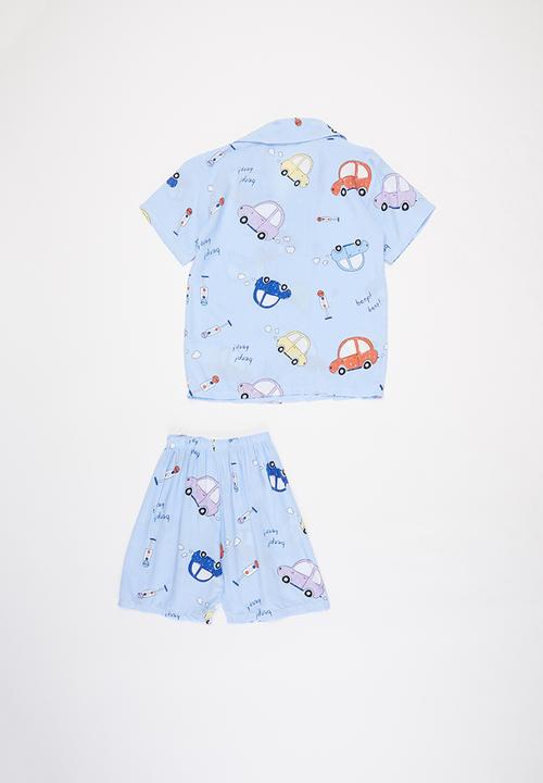 Pop Candy - Boys car pj set - blue