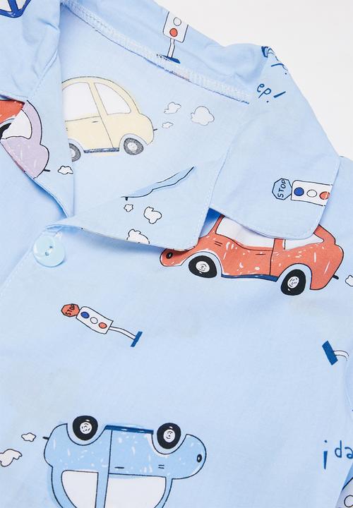 Pop Candy - Boys car pj set - blue