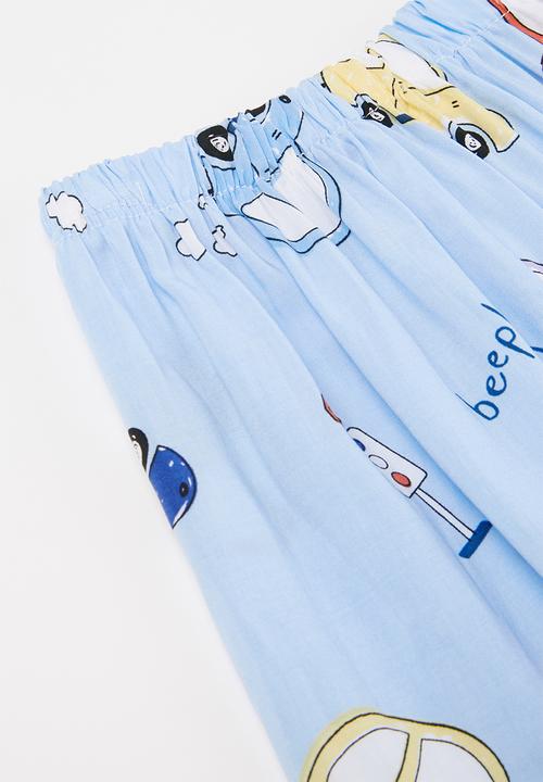 Pop Candy - Boys car pj set - blue