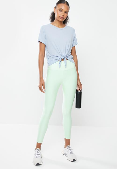 Cotton On - Tie up rib T-shirt - baltic blue