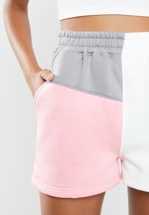 Missguided - Colour block jogger shorts - multi