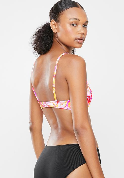 Cotton On - U crop bralette bikini top - multi