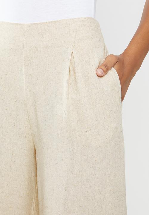 Cotton On - Wide leg paradise pants - latte