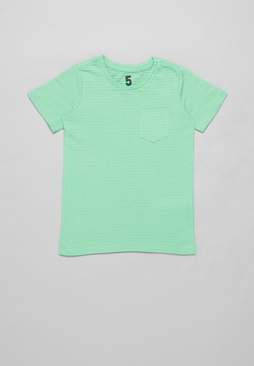 Cotton On - Louis short sleeve texture tee multipack - mint breeze/retro white