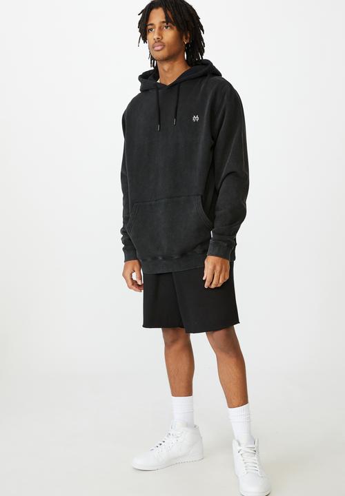 Factorie - Oversized icon hoodie - washed black