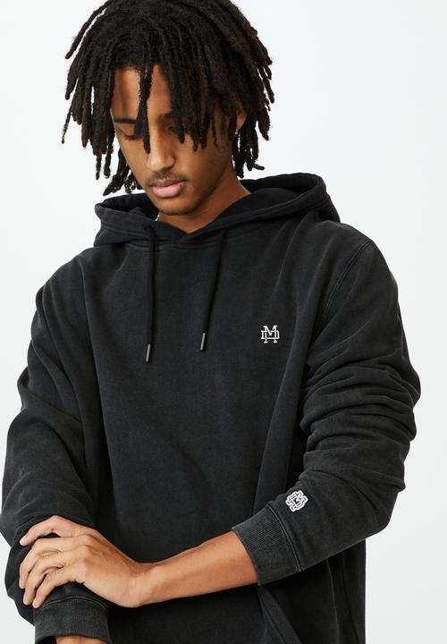 Factorie - Oversized icon hoodie - washed black