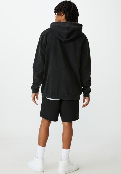 Factorie - Oversized icon hoodie - washed black