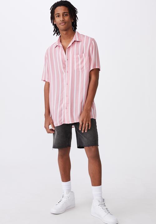 Factorie - Resort shirt - pink stripe