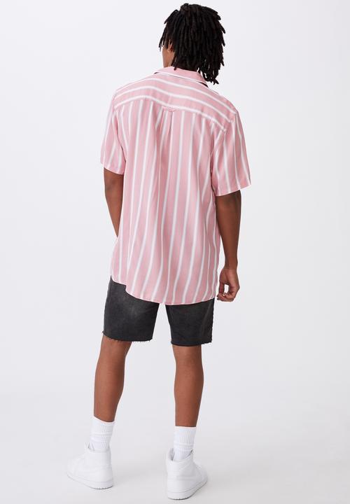 Factorie - Resort shirt - pink stripe