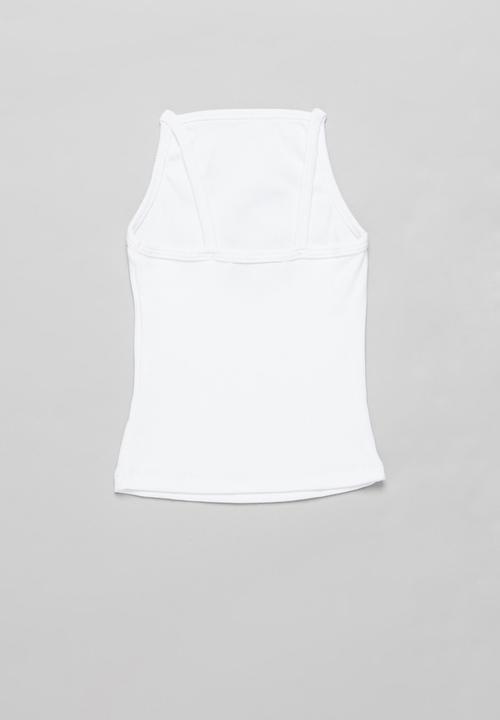 Superbalist - High neck 2 pack vests - black & white