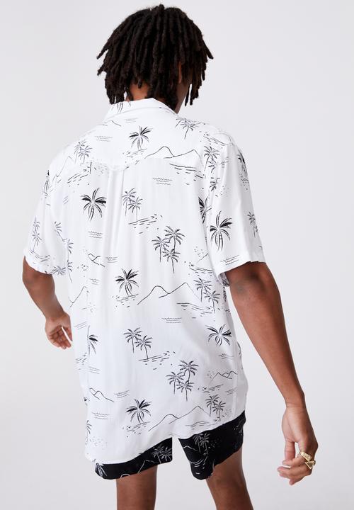 Factorie - Resort shirt - white hawaii