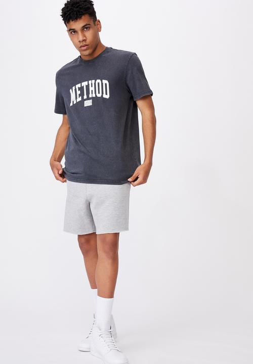 Factorie - Regular graphic T-shirt - washed black/method