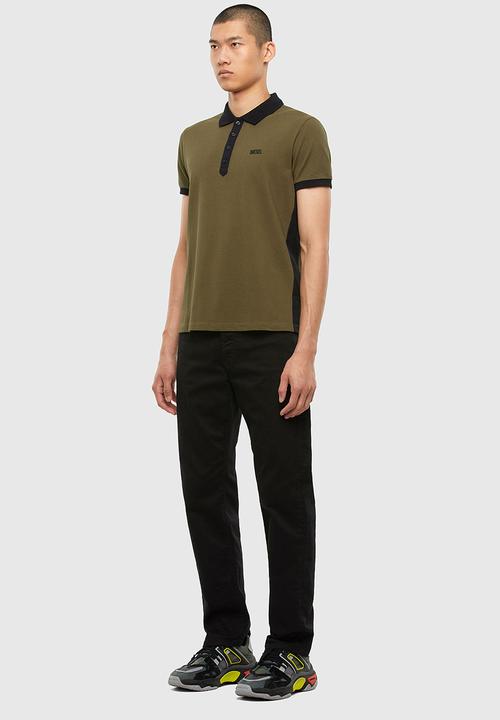 Diesel  - T-skatt-b1 polo - olive brown