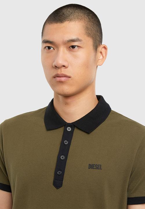 Diesel  - T-skatt-b1 polo - olive brown