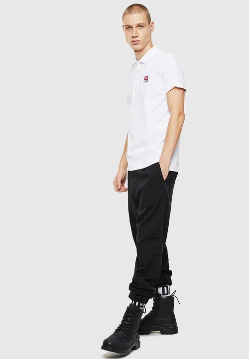 Diesel  - T-kal-patch polo - white