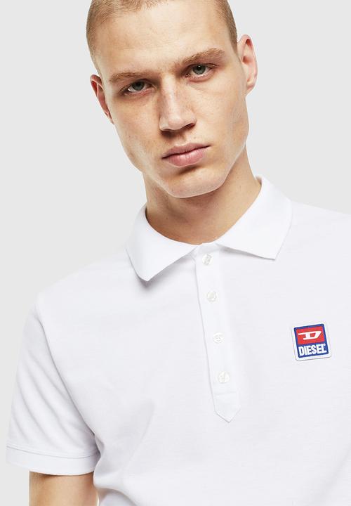 Diesel  - T-kal-patch polo - white