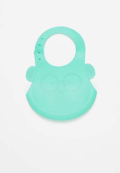 Pop Candy - Baby carrot waterproof bib - blue & orange